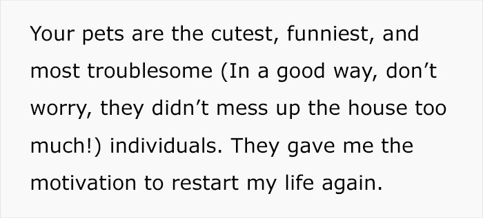 Person Receives Letter From Elderly Neighbor Detailing His Newly Found Happiness In Life Thanks To Him Being Asked To Babysit Their Pets