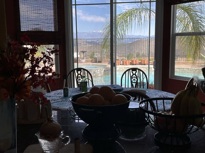 From My Kitchen To Looking At The Mountain Range In The Distance.