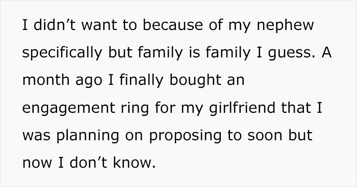 Man Doesn’t Want His Brother’s Family In His Home After His 9-Year-Old Nephew Steals An Engagement Ring He Bought After A Year Of Saving Man Doesn’t Want His Brother’s Family In His Home After His 9-Year-Old Nephew Steals An Engagement Ring He Bought After A Year Of Saving