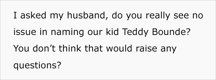&ldquo;AITA For Telling My Husband His Name Suggestion For Our Unborn Baby Is Idiotic At Best?&rdquo;