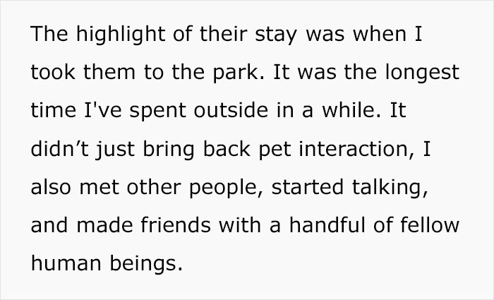 Person Receives Letter From Elderly Neighbor Detailing His Newly Found Happiness In Life Thanks To Him Being Asked To Babysit Their Pets