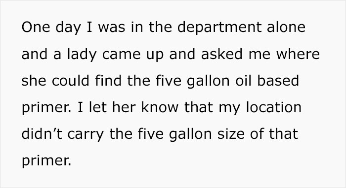 Female Manager At A Hardware Store Maliciously Complies To A Customer&rsquo;s Request For A &ldquo;Man&rsquo;s Help&rdquo;