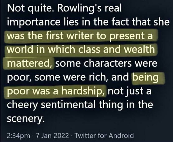 One Of The Worst Literary Takes I Ever Seen