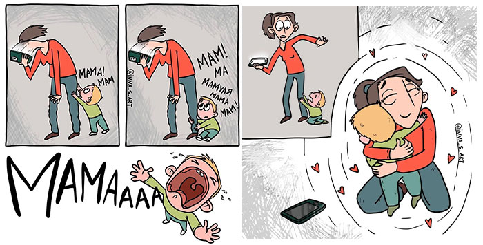 New Hilarious Comics Show What It’s Like To Be A Modern Mom