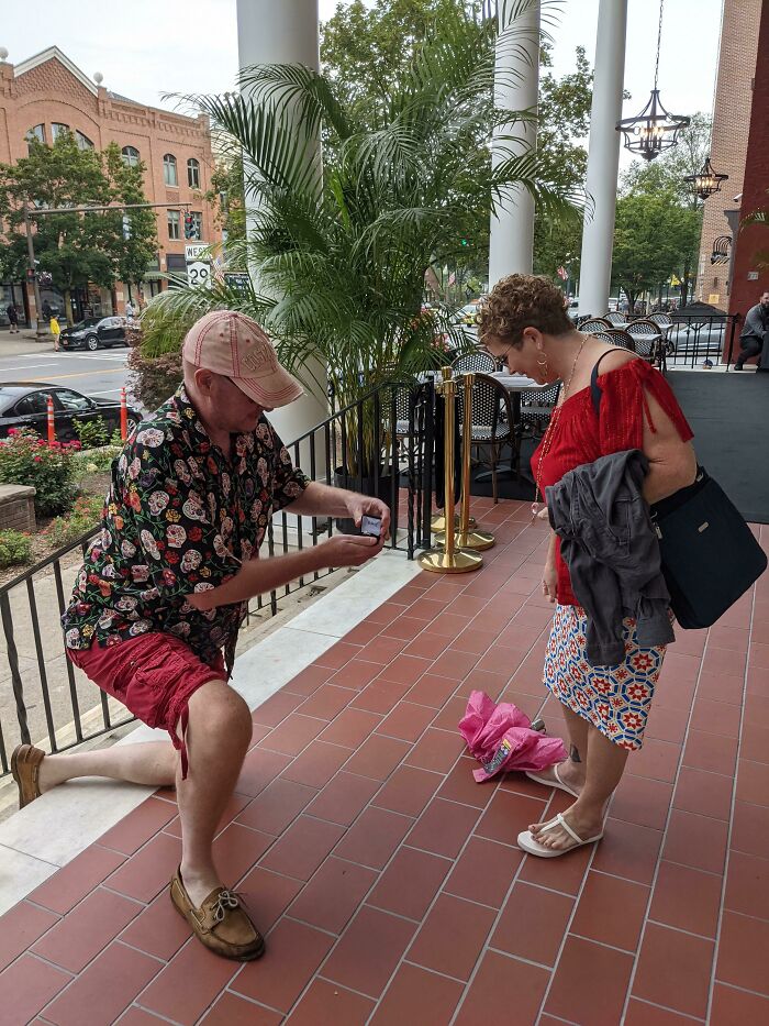 My Dad Proposed To My Mom For Their 25th Wedding Anniversary. He Never Actually Proposed Before They Got Married So He Decided To "Propose" To Her Last Night