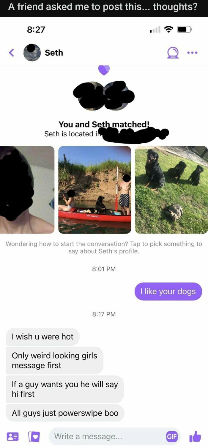 Guy Acts Like A Pig On Facebook Dating. Gets Posted On Reddit. Gets Defensive About The Comments Calling Him Out