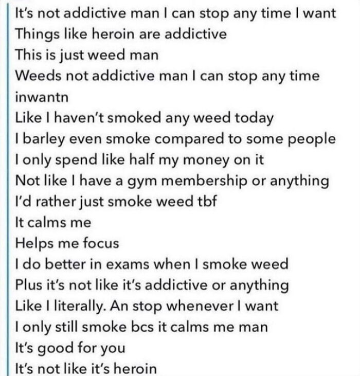 My Friend Suggested To His Bro To Find A Hobby And Cut Back On Just Smoking A Ton Of Weed All Day Everyday