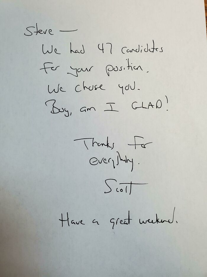 When You Had A Bad Day And Your Boss's Boss Leaves This On Your Desk