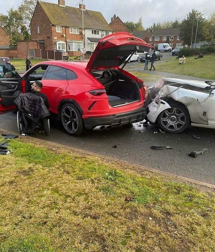Crashing A Rolls-Royce Into A Lamborghini Urus