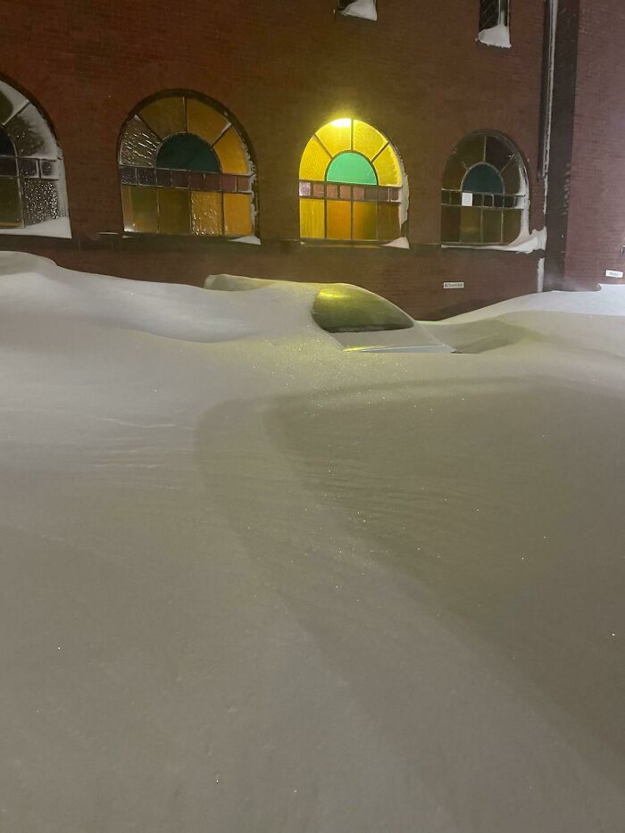 There Was A Blizzard Last Night So We Decided To Check On Our Car