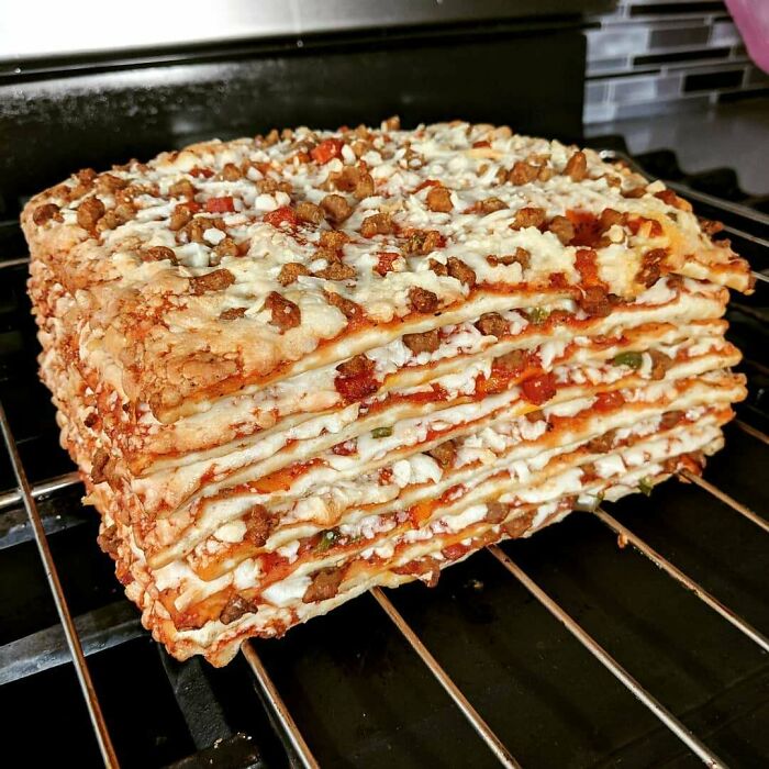 I'm Also Turning Myself In. Totino's Birthday Pizza Cake (8 Layers)