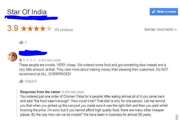 Classic Google Review Gag!