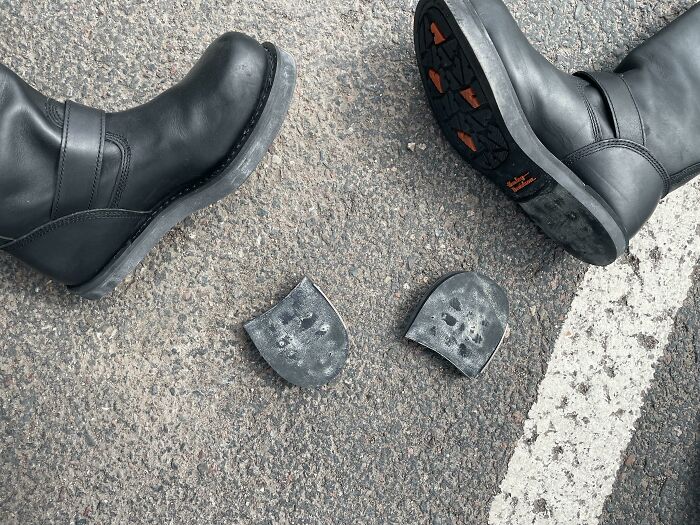 Have You Ever Put On A Pair Of Brand New Harley Boots And Had Both Heels Fall Off, Within A Couple Of Hours? Well, I Have