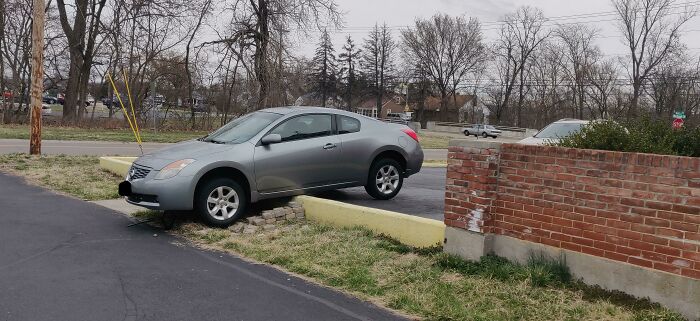 I Wish Curbs Were Painted Yellow So That You Could See Them Better