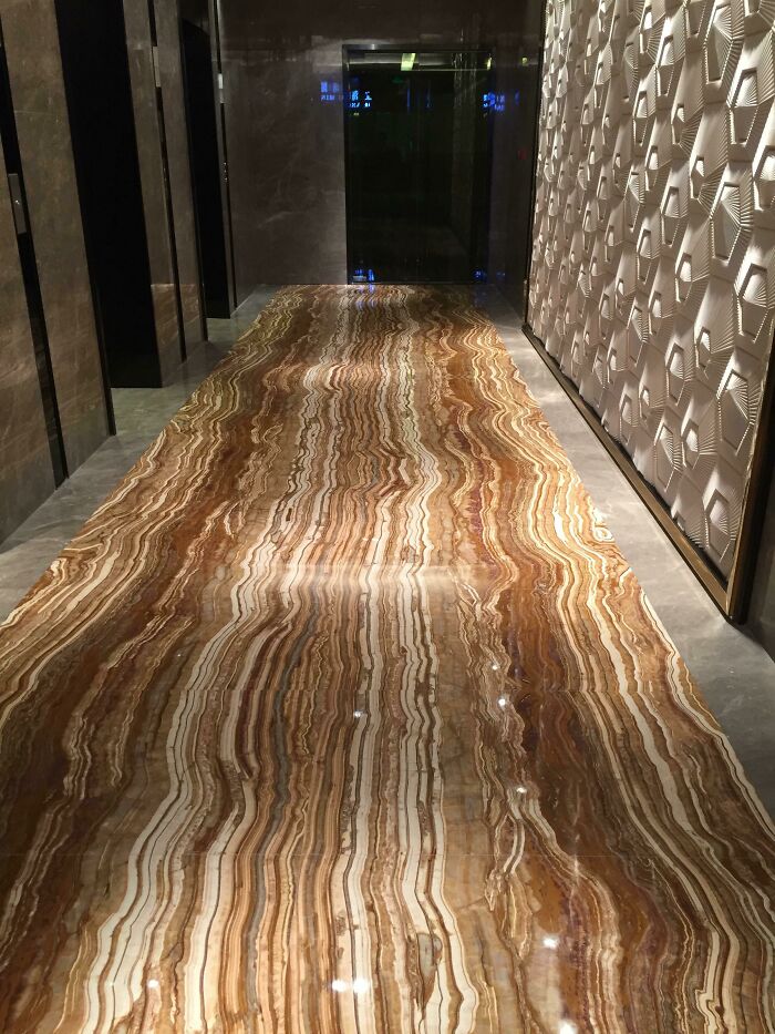 The Hotel I Stayed At Had This Marble Floor