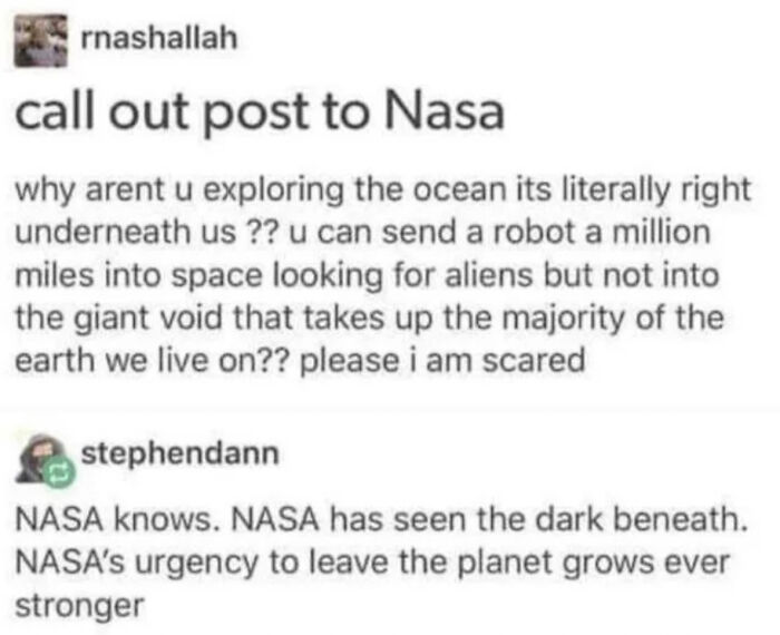 Thanks, I Hate What's In The Deep Dark Blue Sea