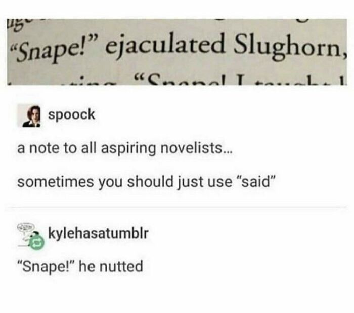 Thanks I Hate How Jk Rowling Says Said