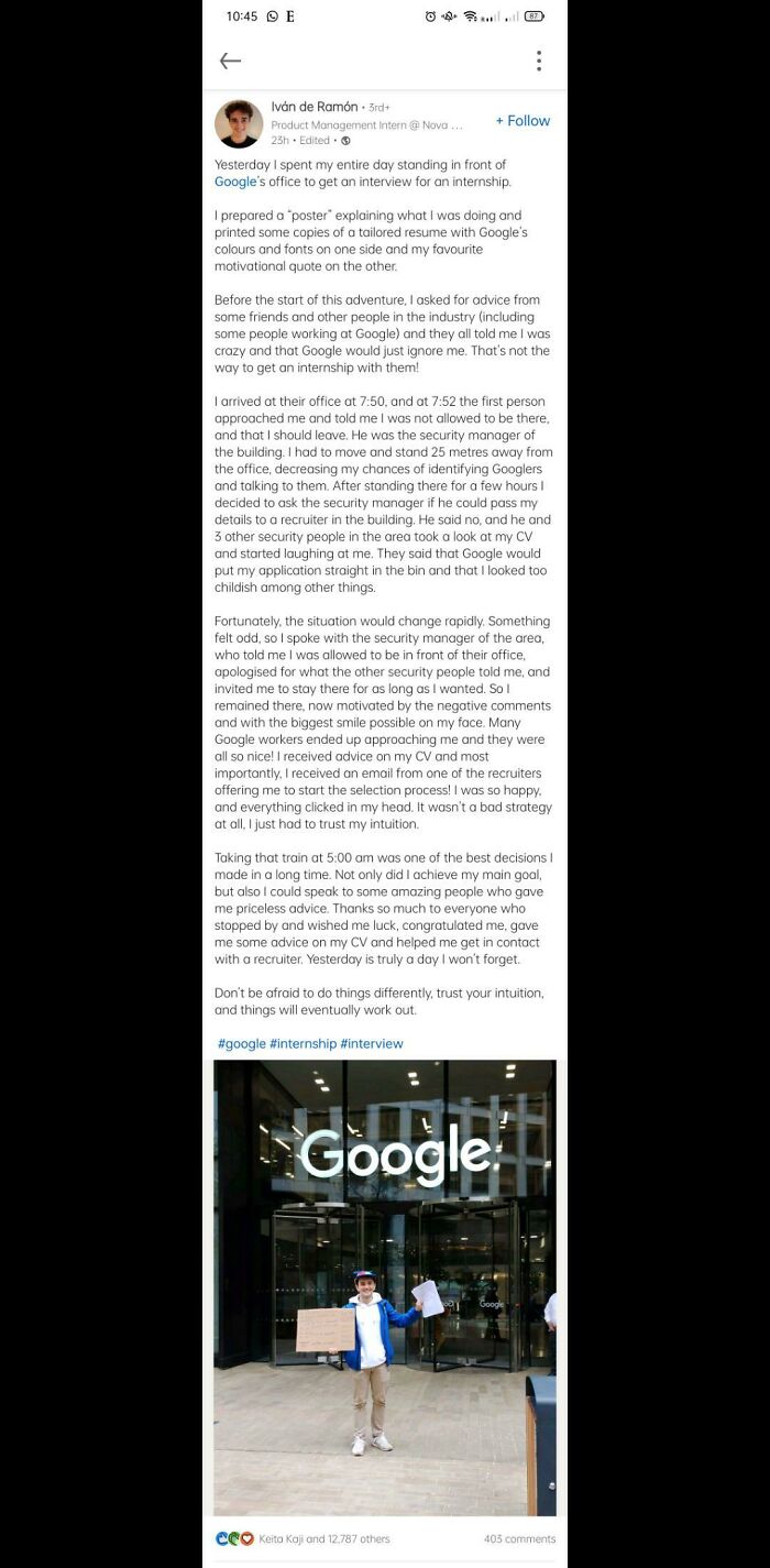 It's Completely Normal To Have To Literally Beg For A Job Outside Company Hq