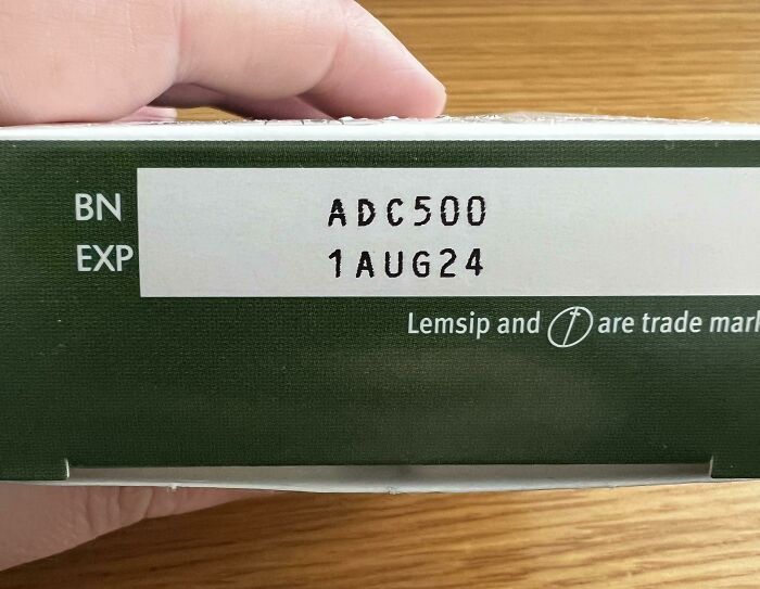 The Batch Number On This Cold Medicine Is The Same As My User Name