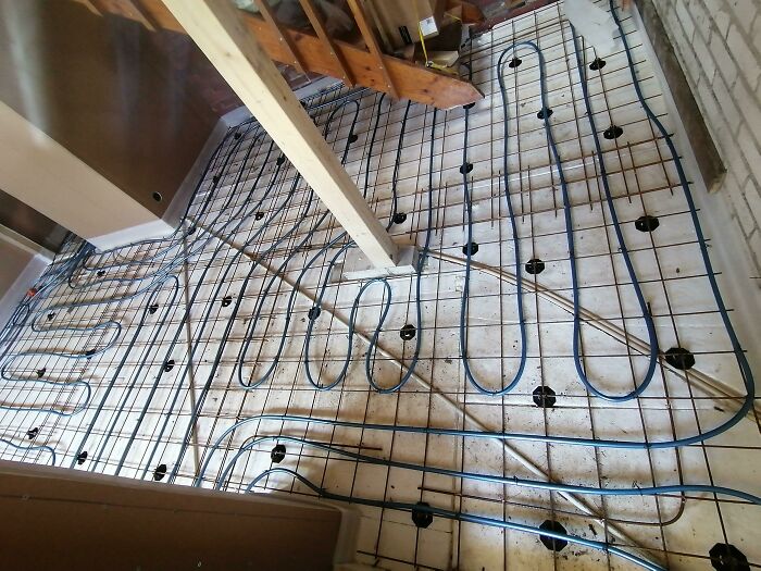 Floor Heating In My Brothers House