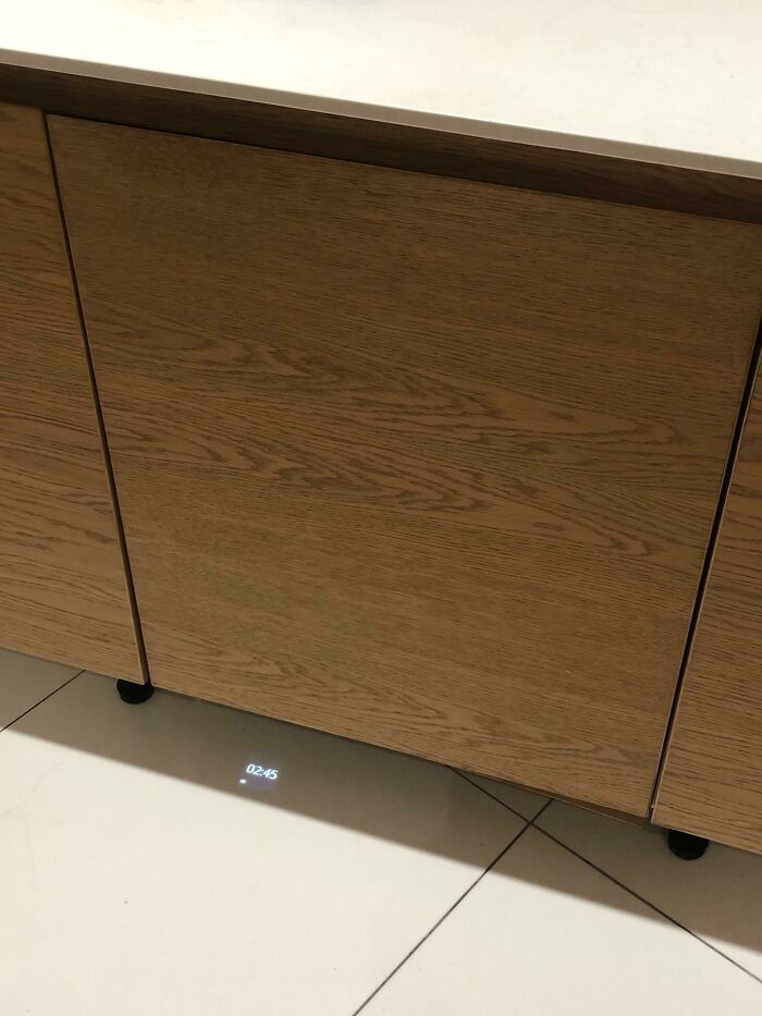 My Dishwasher Projects The Time Remaining On The Floor Because It Doesn’t Have A Visible Front Panel