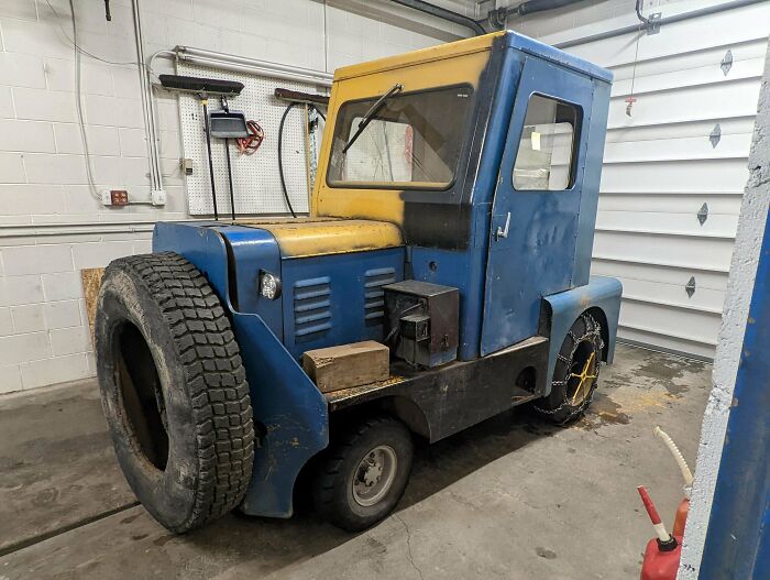 What Do You Guys Use To Push No Starts Around The Yard? Behold; The Goat