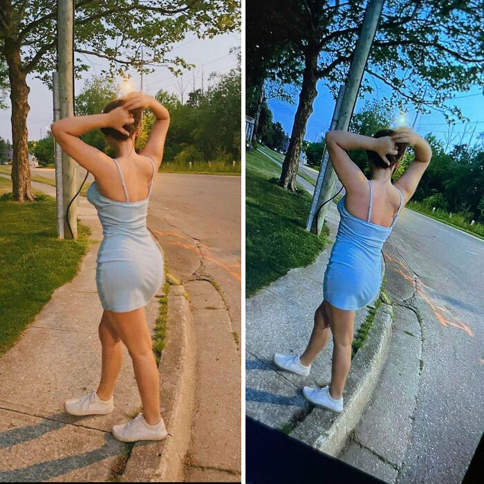 Original Photos vs. What She Posted. Crazy To Actually See The Raw Photos.