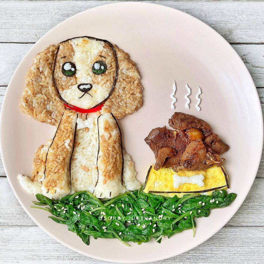 Cute Food Art For Kids -Some Of @sorry.justhangry’s Food Art