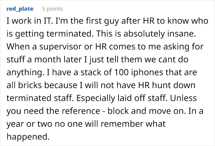 HR Contacts Ex-Employee A Month After Laying Them Off, Asks For &ldquo;Passwords And Where Things Are,&rdquo; Others Share Similar Stories