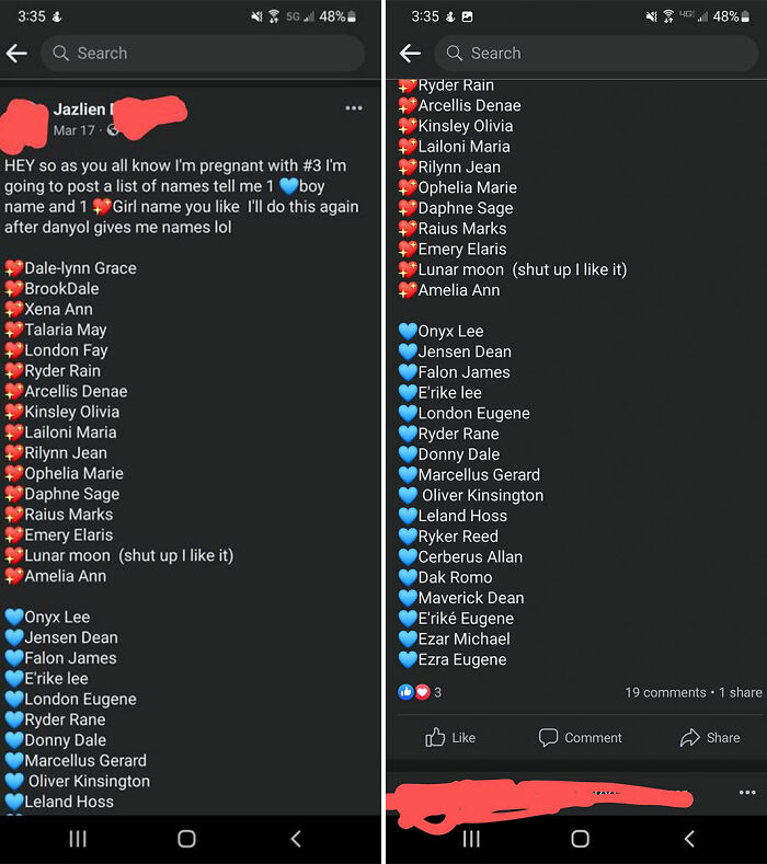 Some Nice Names, Some Tragedeighs. But I Feel Like Danyol Is Up There