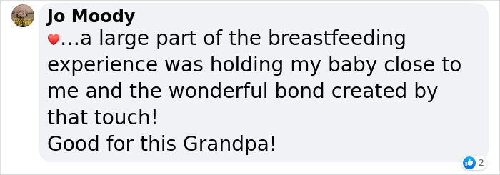 People Are Loving This Grandad&rsquo;s Idea Of Faking Breastfeeding When The Baby Refuses To Drink Out Of The Bottle