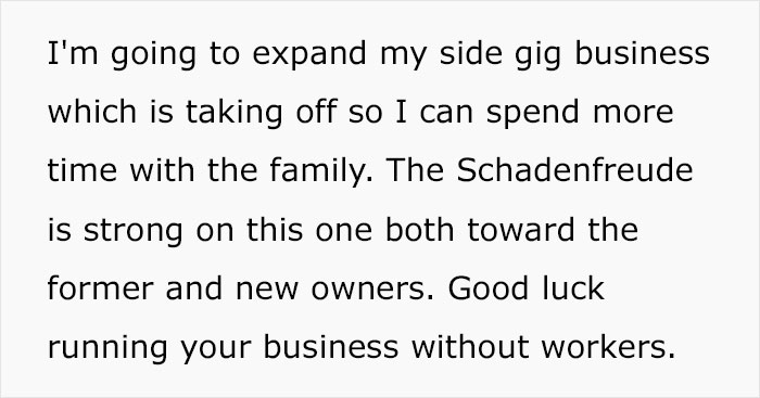 Employees With Specific Knowledge How To Use Their Machines Decide They Won’t Be Reapplying To Their Jobs After New Owners Laid Them Off Employees With Specific Knowledge How To Use Their Machines Decide They Won’t Be Reapplying To Their Jobs After New Owners Laid Them Off