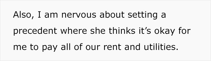 “My Roommate’s Mom Passed Away Unexpectedly”: Woman Baffled After Her 27 Y.O. Friend Kept Insisting That She Should Pay Her Part Of Rent “My Roommate’s Mom Passed Away Unexpectedly”: Woman Baffled After Her 27 Y.O. Friend Kept Insisting That She Should Pay Her Part Of Rent