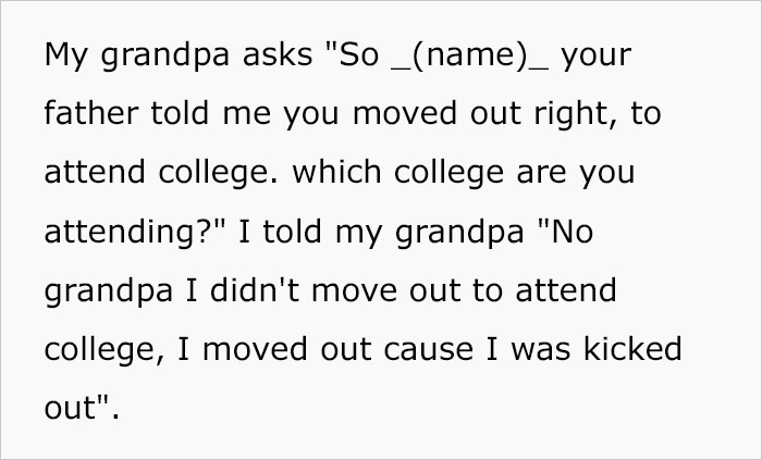 Mom And Dad Are Disappointed That Their Son Told Grandfather That He Got Kicked Out Of Their Home As He Turned 18
