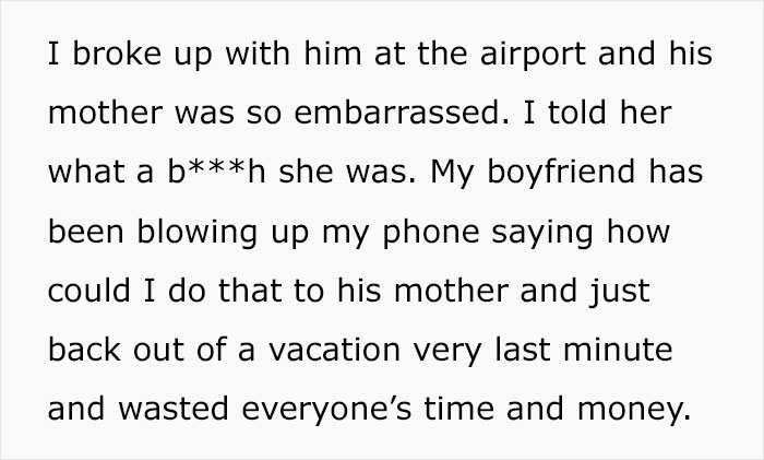 The Internet Is On This Woman&rsquo;s Side After She Was Humiliated By Her Boyfriend&rsquo;s Mom So She Dumped Him At The Airport