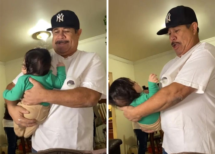 People Are Loving This Grandad&rsquo;s Idea Of Faking Breastfeeding When The Baby Refuses To Drink Out Of The Bottle