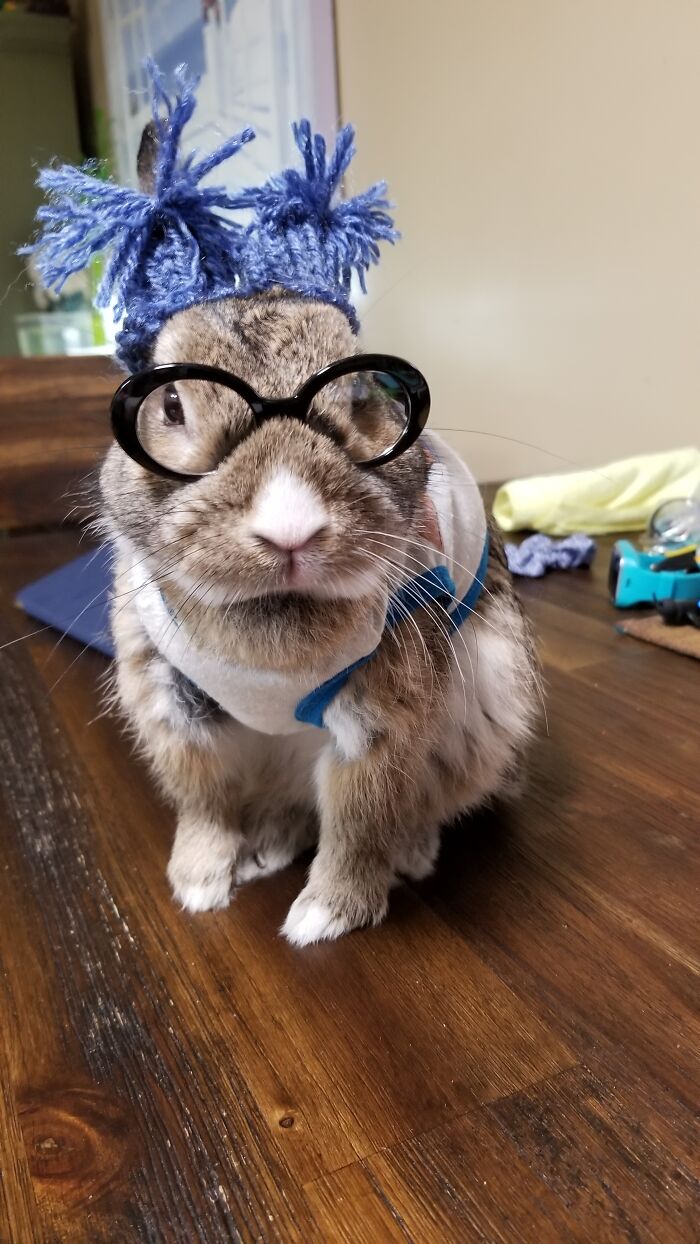 When Your Sister Makes You A Beanie, You Have To Wear It 😩