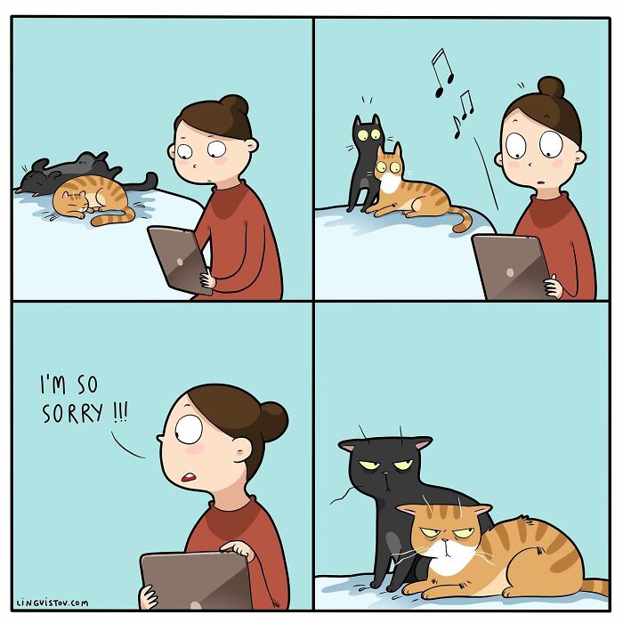 Artist Continues To Draw Comics That Show What It's Like To Live With A Cat (45 New Pics)