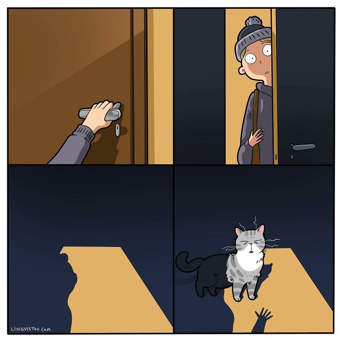 Artist Continues To Draw Comics That Show What It's Like To Live With A Cat (45 New Pics)