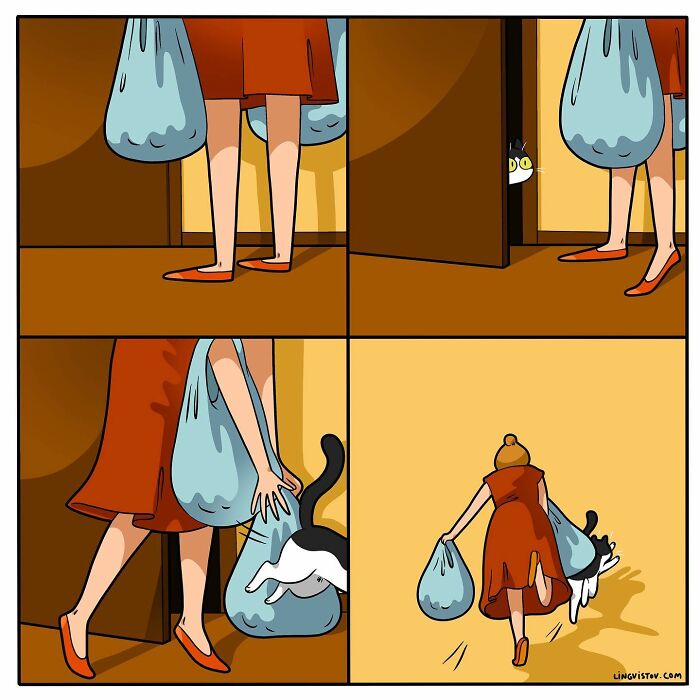 Artist Continues To Draw Comics That Show What It's Like To Live With A Cat (45 New Pics)