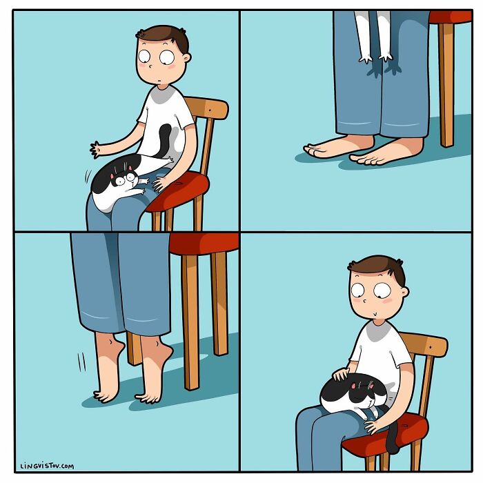 Artist Continues To Draw Comics That Show What It's Like To Live With A Cat (45 New Pics)