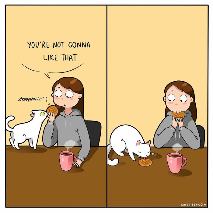 Artist Continues To Draw Comics That Show What It's Like To Live With A Cat (45 New Pics)