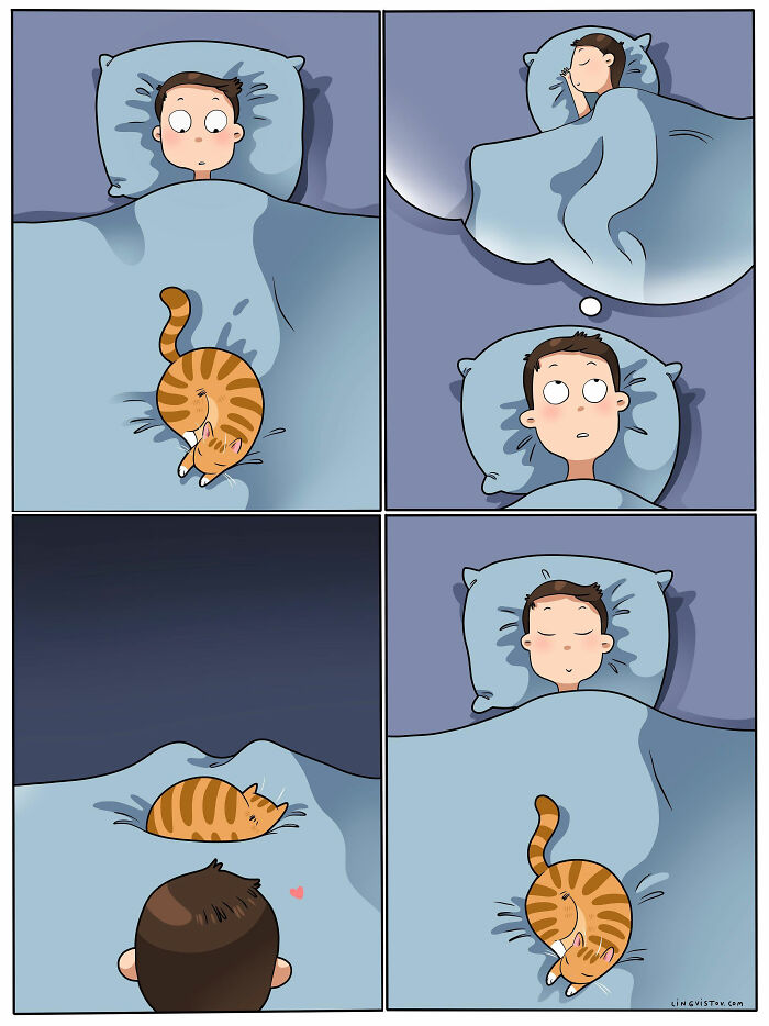 Artist Continues To Draw Comics That Show What It's Like To Live With A Cat (45 New Pics)