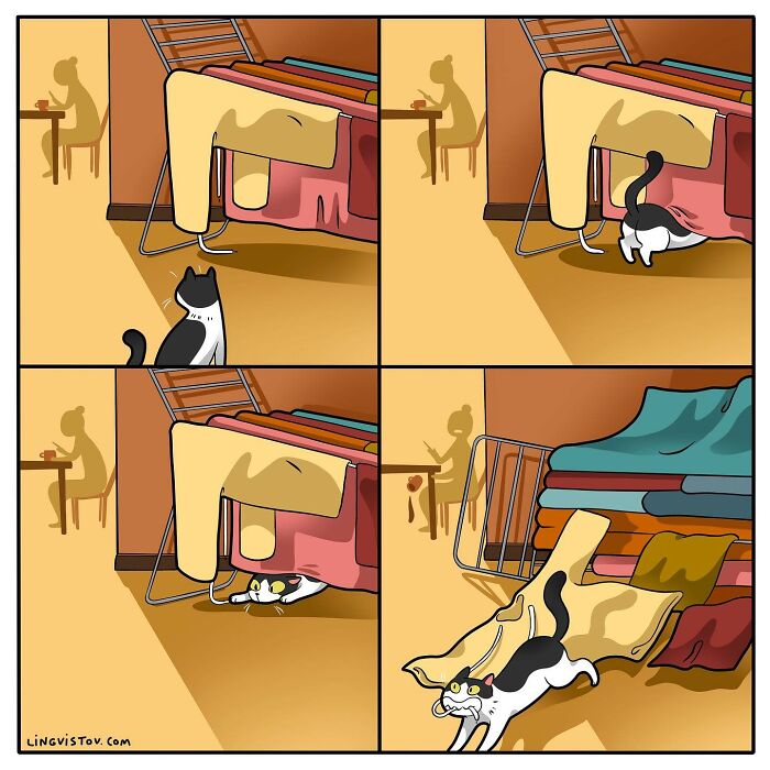 Artist Continues To Draw Comics That Show What It's Like To Live With A Cat (45 New Pics)