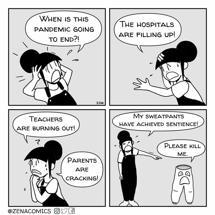 Artist Makes Comics Telling His Day To Day With Unexpected Endings