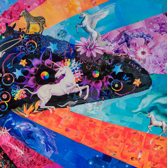 I Traced My Legs To Create A Giant Rainbow Collage (10 Pics) I Traced My Legs To Create A Giant Rainbow Collage (10 Pics)