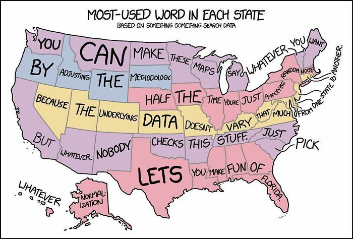 Most-Used Word In Each State