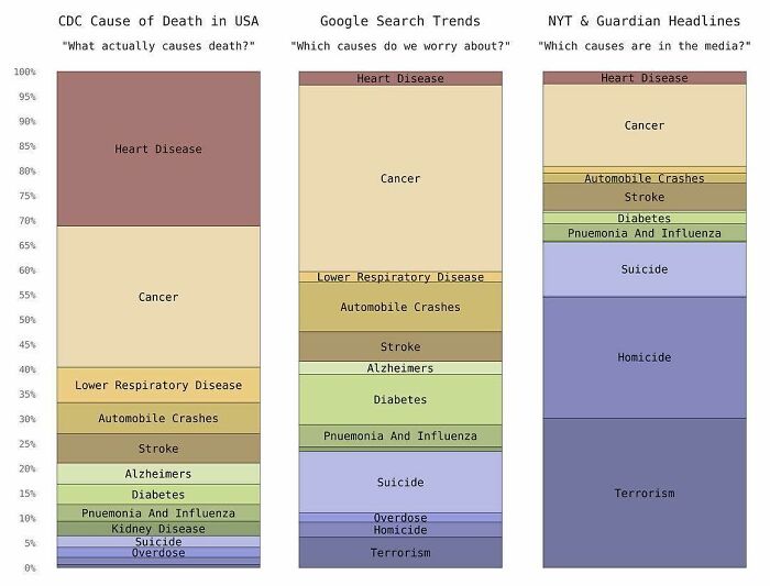 Cause Of Death - Reality vs. Google vs. Media