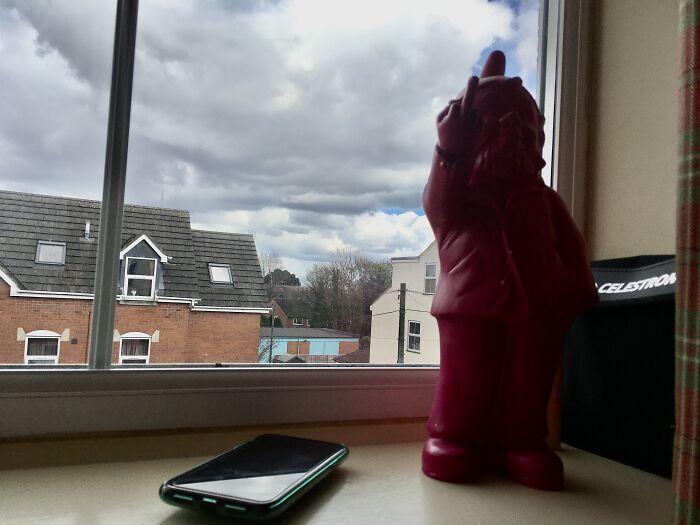 Rain Clouds And Barry The Angry Gnome