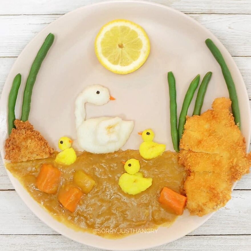Cute Food Art For Kids -Some Of @sorry.justhangry’s Food Art